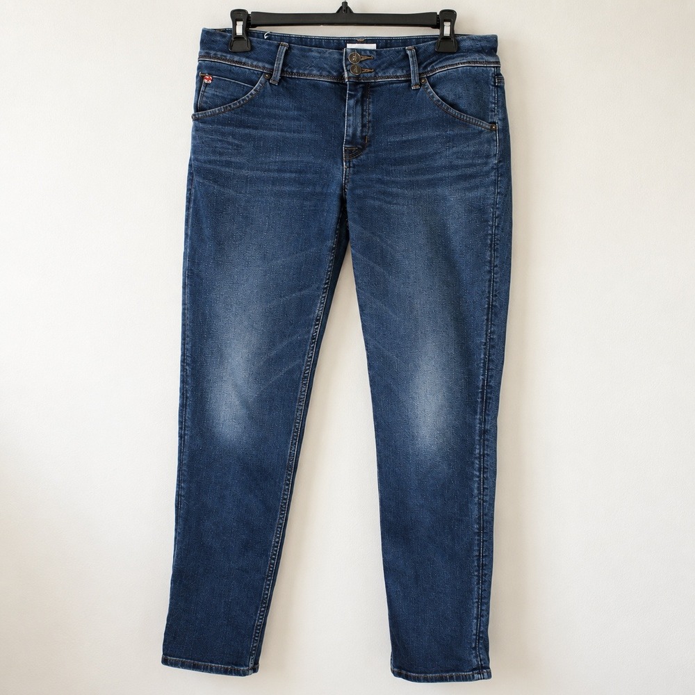 Hudson Collin Skinny Jeans Womens 29 Medium Dark Wash Flap Pocket Denim